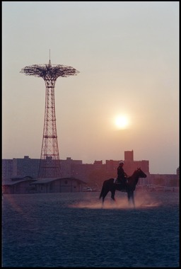 Mounted cop on the Beach