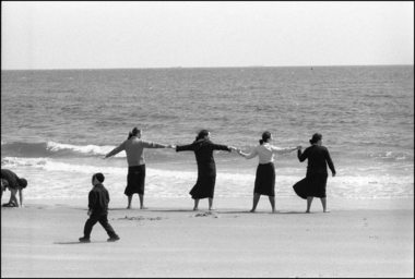 Hassidic Girls on the Beach