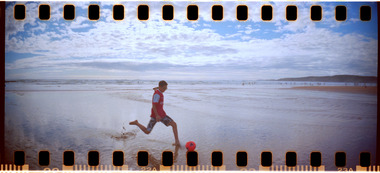 Sage Kicking Football