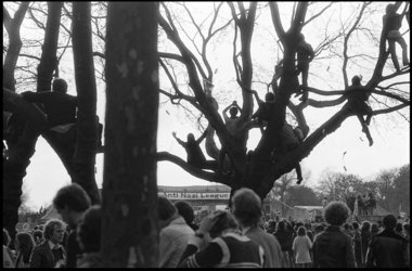 Fans at Anti Nazi League rally