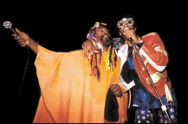 Bootsy Collins (r) & George Clinton (l)