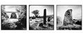 Irish Holed Stones triptych