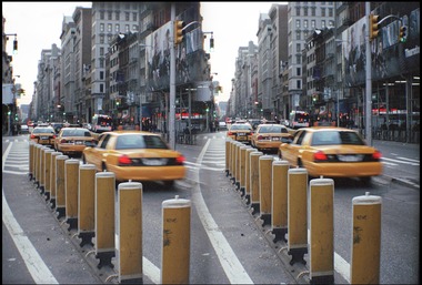 NYC Taxis at 23rd St Y 5th Ave, NYC