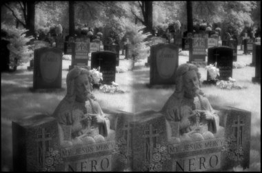 Woodlawn Cemetery Infra Red