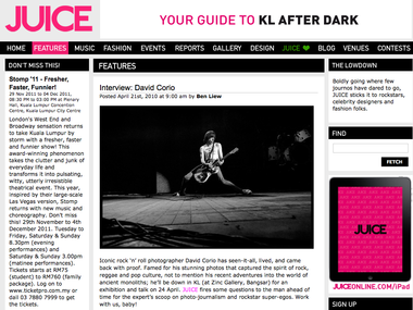 Interview in Juice Magazine