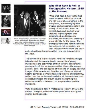 Who Shot Rock & Roll: Photographers of Rock & Roll